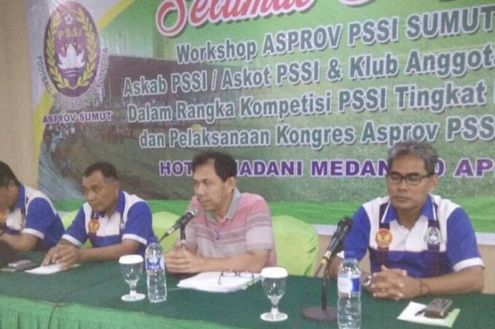 Asprov PSSI Sumatra Utara menggelar workshop pelaksanaan ketiga kompetisi tahun ini.