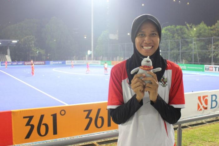 Kapten tim nasional hoki putri Indonesia, Nur Amalia.