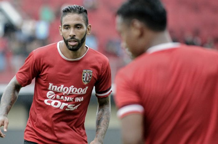 Demerson Bruno Costa saat latihan bersama Bali United di Stadion Kapten I Wayan Dipta, Gianyar, Sabt