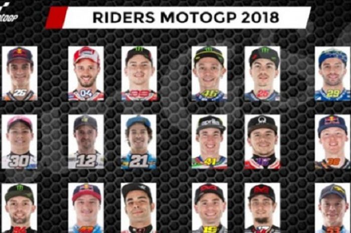 Sebanyak 24 pebalap siap menghibur pencinta MotoGP di musim 2018.