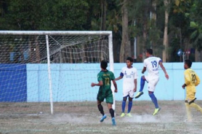 Sebuah gol di laga yang terbukti terlibat skandal sepakbola gajah antara PSS Sleman dan PSIS Semarang.