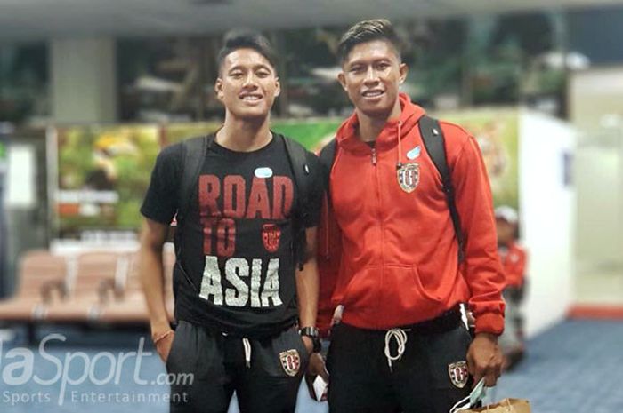 Bek Bali United, Agus Nova Wiantara (kanan).