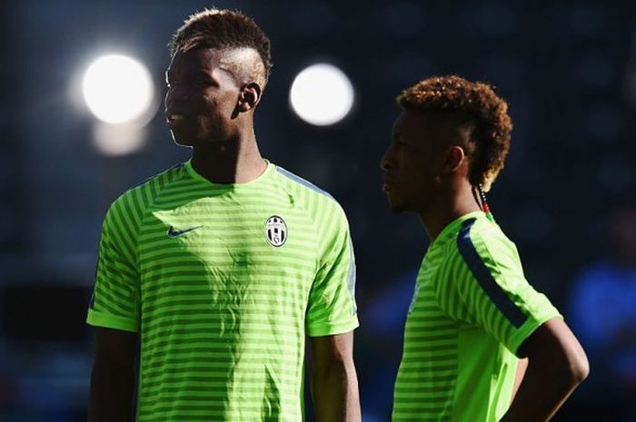 Paul Pogba dan Kingsley Coman ketika masih bersama di Juventus