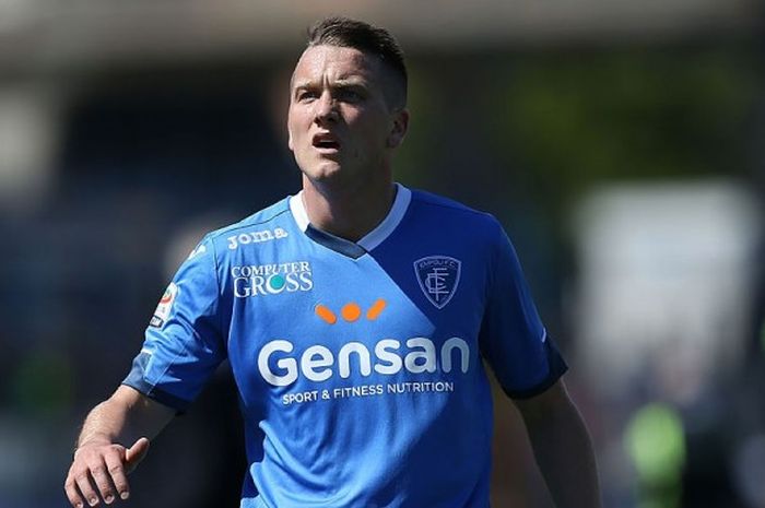 Piotr Zielinski dalam laga Serie A antara Empoli melawan Bologna di Stadio Carlo Castellani, 01 Mei 2016. 