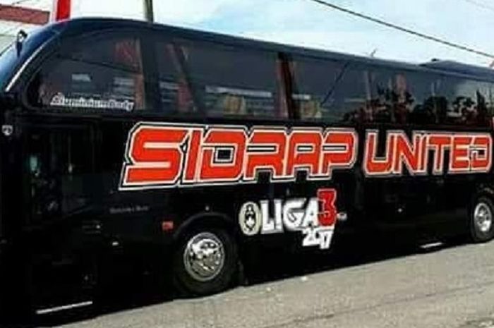 Bus baru milik klub Liga 4 regional Sulawesi Selatan, Sidrap United