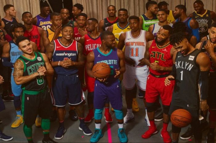 Nike merilis statement edition uniforms untuk semua tim peserta NBA pada Jumat (15/9/2017) waktu Amerika Serikat.