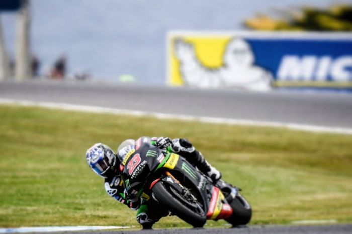 Pebalap Yamaha Tech3, Johann Zarco menjadi pebalap tercepat ketiga pada sesi kualifikasi MotoGP Australia yang akan berlangsung di Sirkuit Phillip Island, Victoria (21/10/2017).