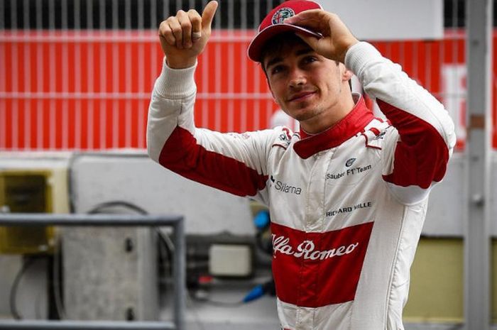 Charles Leclerc saat bersama Sauber