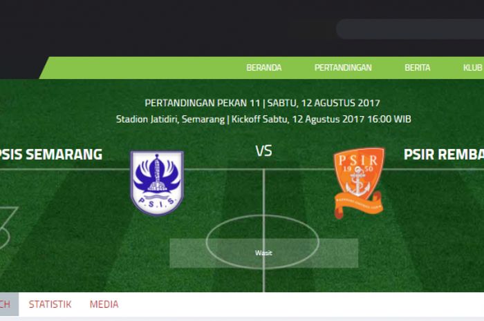 PSIS Semarang kontra PSIR Rembang di stadion Jatidiri Semarang 12 agustus 2017