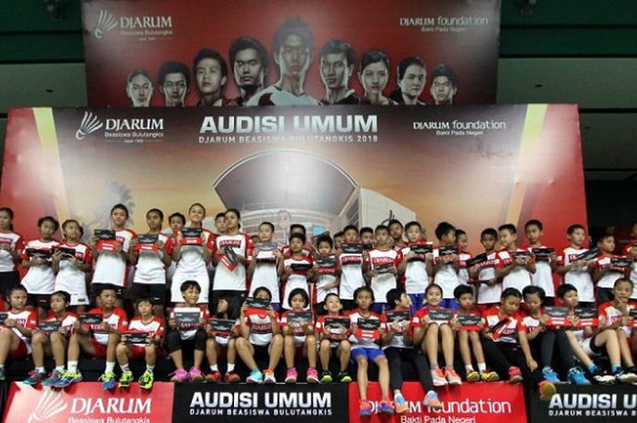 Ajang Final Audisi Umum Djarum Beasiswa Bulu Tangkis 2018 sukses menghasilkan 50 peserta terbaik di GOR Jati, Kudus, Minggu (9/9/2018).