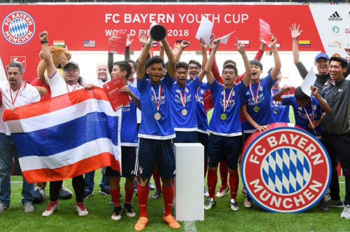 Tim Thailand berprestasi di FC Bayern Youth Cup 2018.