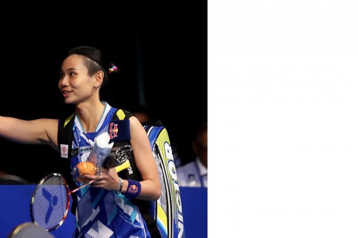 Tai Tzu Ying pada pertandingan bulu tangkis Olimpiade Universitas, Universiade, di Taipei, Taiwan.