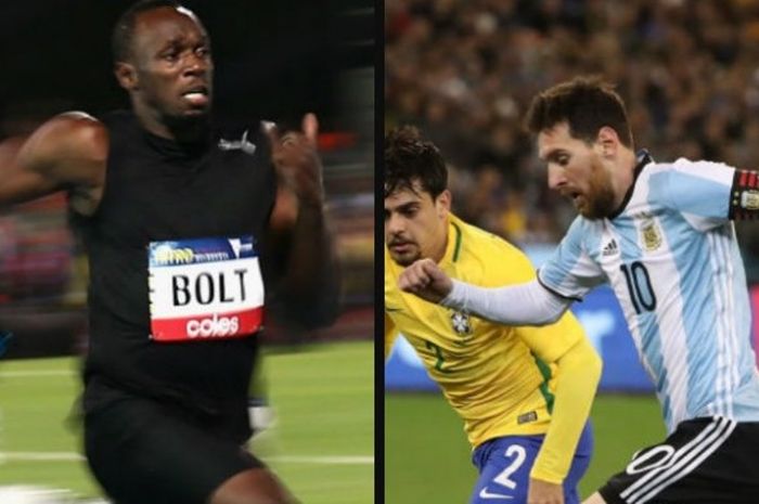 Usai Bolt dan Lionel Messi, sama-sama mengandalkan kecepatan di arena pertandingan