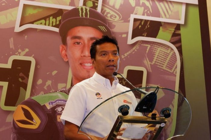 CEO Sirkuit Sepang, Razlan Razali, saat promosi MotoGP Malaysia 2018 di Indonesia.
