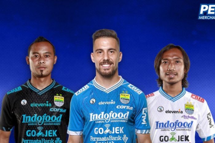 Persib Bandung luncurkan jersey baru 2018 edisi dewasa di Merchandise Store, Jalan Sulanjana no 17 Bandung,  Selasa (22/5/2018)