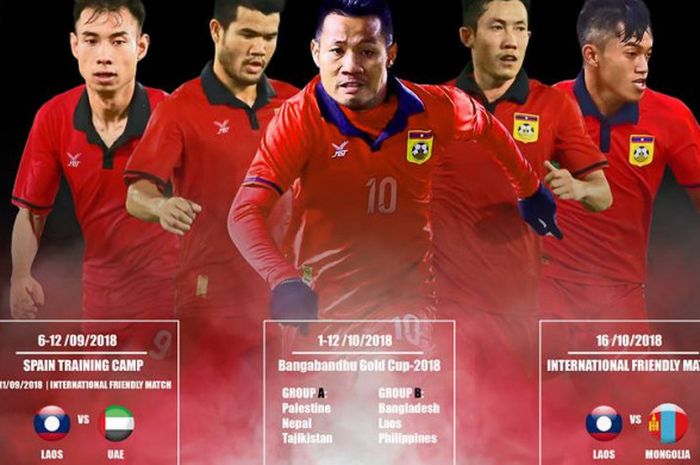 Jadwal resmi Timnas Laos jelang Piala AFF.