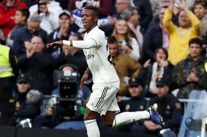 Pemain sayap Real Madrid, Vinicius Junior.