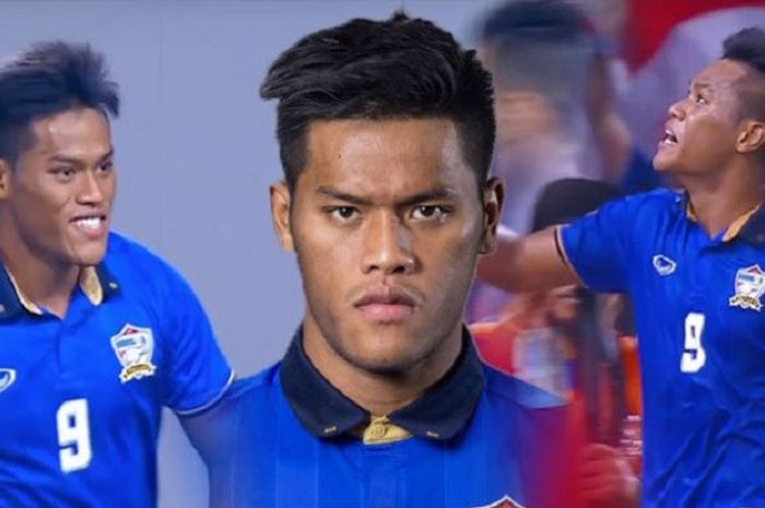 Kolase Siroch Chatthong striker Timnas Thailand.