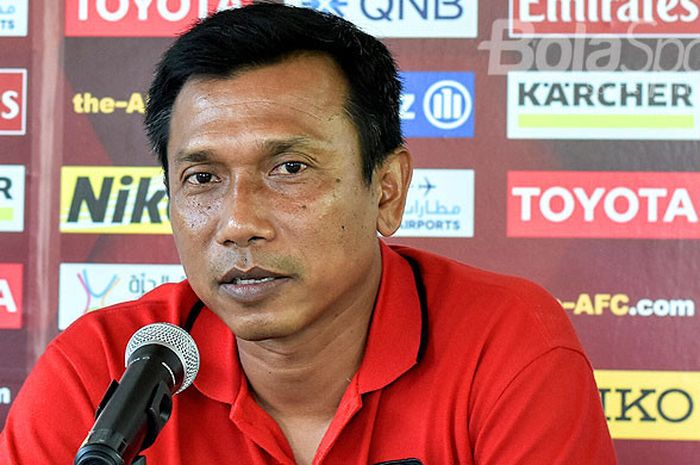 Pelatih Bali United Widodo Cahyono Putro tampil dalam jumpa pers di Maya Hotel Sanur, Selasa (6/3/2018), menjelang laga Piala AFC melawan Thanh Hoa FC di Stadion Kapten I Wayan Dipta, Gianyar, Bali.