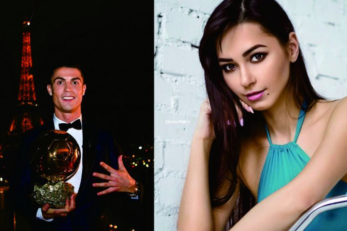 Cristiano Ronaldo (kiri) dan Helga Lovekaty