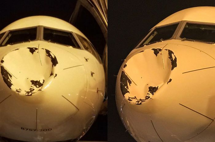 pesawat yang ditumpangi oleh tim basket Oklahoma City Thunder mengalami kecelakaan aneh