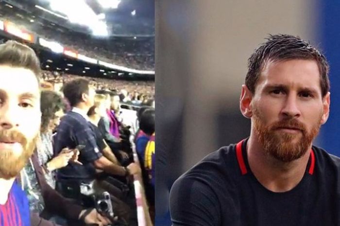 Lionel Messi dan sang kembaran asal Iran, Reza Paratesh