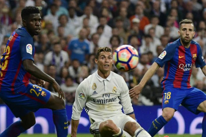 Duel Real Madrid versus Barcelona di Santiago Bernabeu, 12 April 2017
