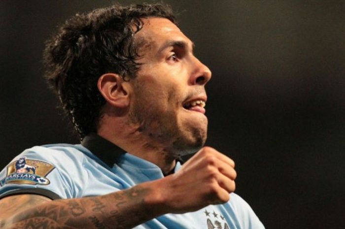 Mantan bomber Manchester City, Carlos Tevez.