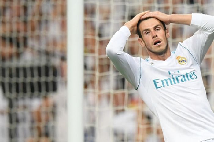 Gareth Bale gagal memanfaatkan peluang saat Real Madrid melawan Real Betis pada laga Liga Spanyol di Stadion Santiago Bernabeu, 20 September 2017.