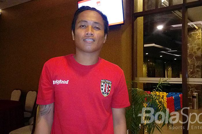 I Gede Sukadana, gelandang Bali United, berubah nama dalam line-up Piala AFC 2018 kontra Yangon United.