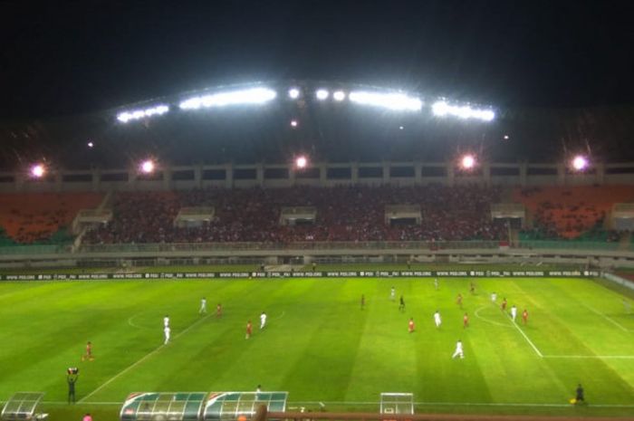 Pertandingan timnas U-23 Indonesia versus Korea Selatan.