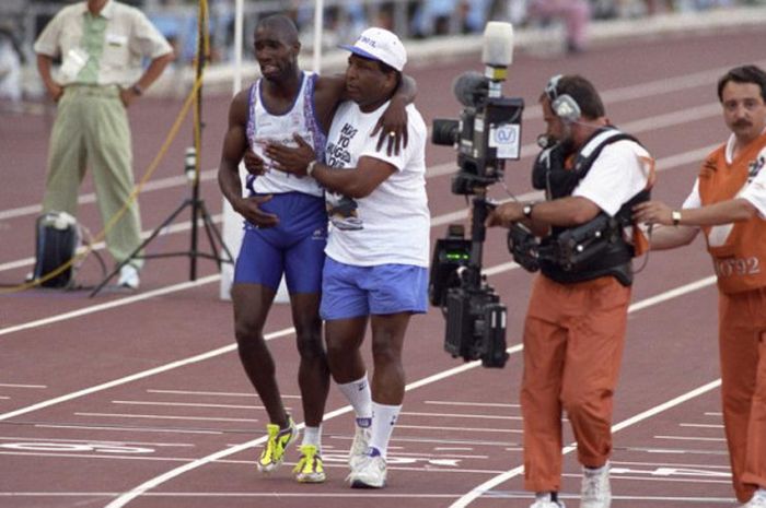 Pelari asal Inggris, Derek Redmond.