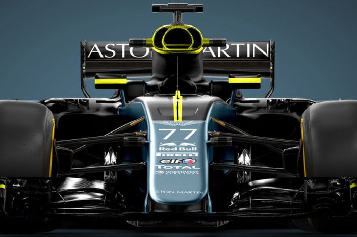 Ilustrasi jika Aston Martin ikut serta dengan Formula 1.