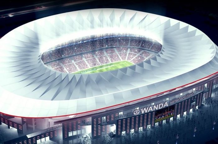 Stadion Wanda Metropolitano bakal dipakai Atletico Madrid mulai musim kompetisi 2016-2017.