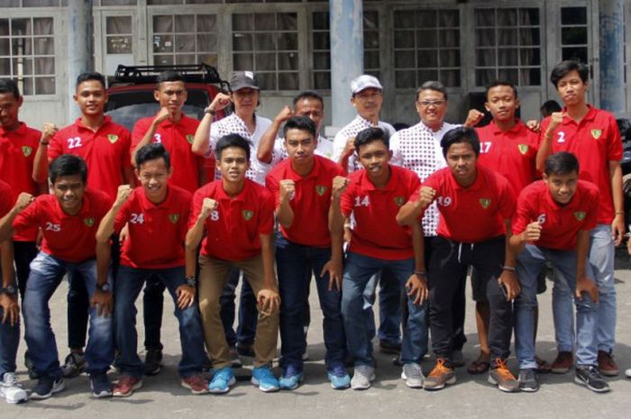 Tim Jogja Istimewa Football U-18 yang akan tampil di turnamen Singa Cup di Singapura.