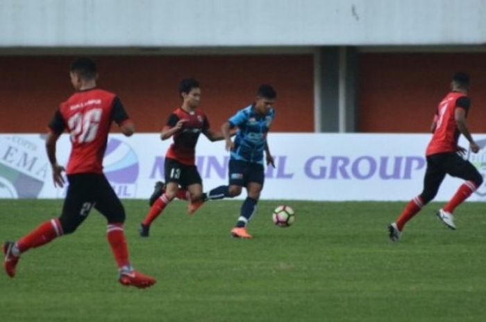 Laga Coppa Sleman 2018 antara Kuala Lumpur FA kontra PDRM FA di Stadion Maguwoharjo, Sleman, Kamis (18/1/2018). 