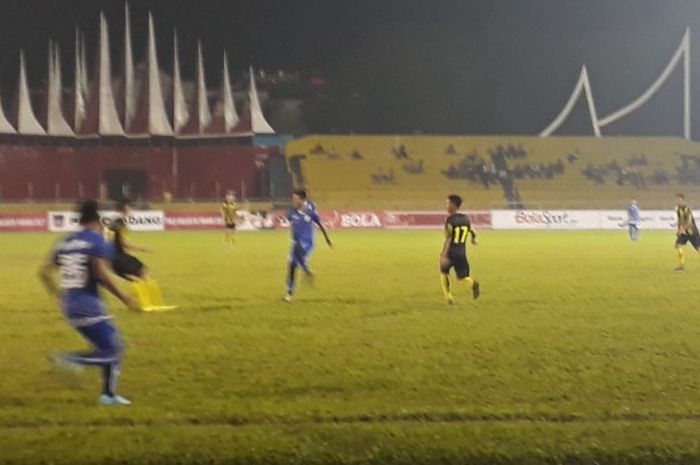 PSPS Riau menelan kekalahan dari PSP Padang dengan skor 0-1 pada laga Piala Walikota Padang 2017, Jumat (8/12/2017). 