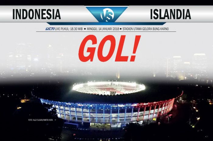 Gol Timnas Indonesia melawan Timnas Islandia