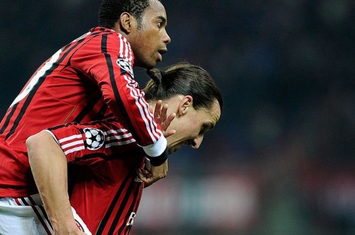 Kebersamaan Robinho dan Zlatan Ibrahimovic semasa di AC Milan