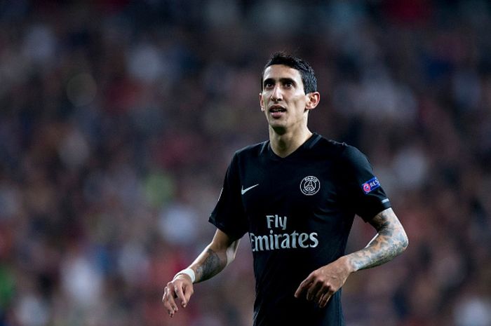 Angel Di Maria, saat kembali tampil di publik Santiago Bernabeu.