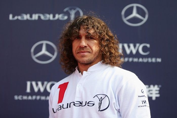 Carles Puyol pada acara penganugerahan Laureus Awards 2015 di Shanghai, China.