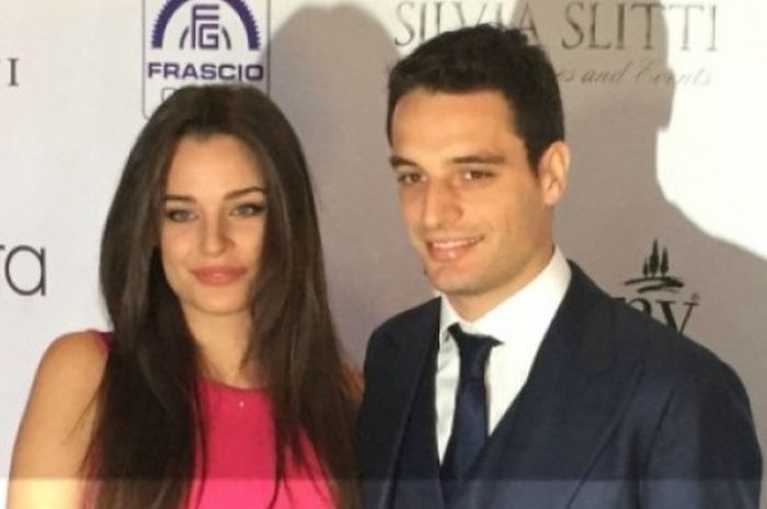 Federica Ziliani dan Giacomo Bonaventura saat menghadiri acara Salviamo Una Stella pada April 2015.