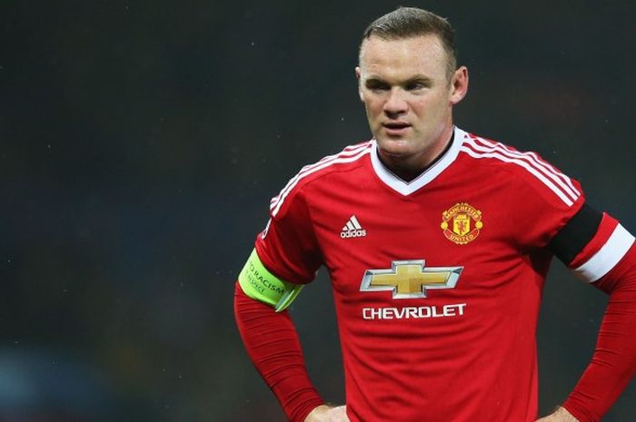 Wayne Rooney, saat memperkuat Manchester United kala menghadapi CSKA Moskva di Old Trafford, Manchester, Inggris, pada 3 November 2015.