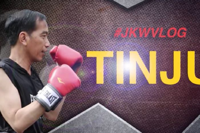 Jokowi berlatih tinju