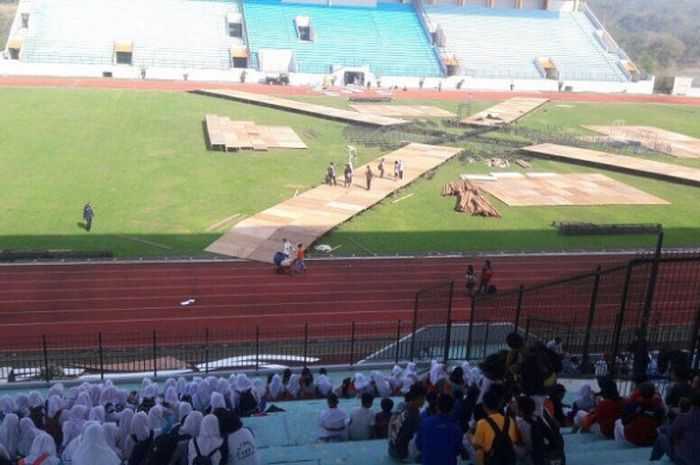 Acara peringatan Hari Olahraga Nasional (Haornas) akan digelar di Stadion M Soebroto, Magelang, Jawa Tengah, Sabtu (9/9/2017).