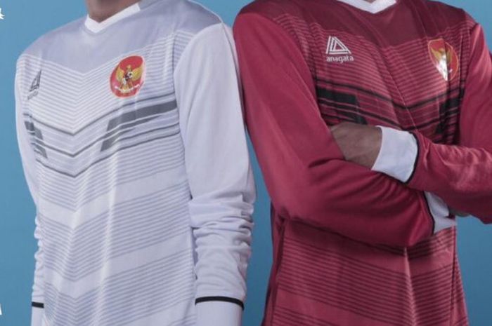 Bocoran jersey timnas Indonesia yang diunggah oleh akun twitter PSSI pada Sabtu (5/1/2019) malam WIB.