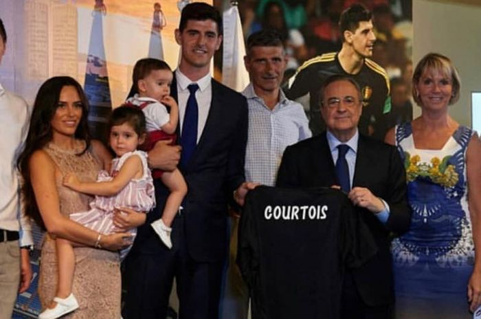 Potret keluarga bahagia Thibaut Courtois