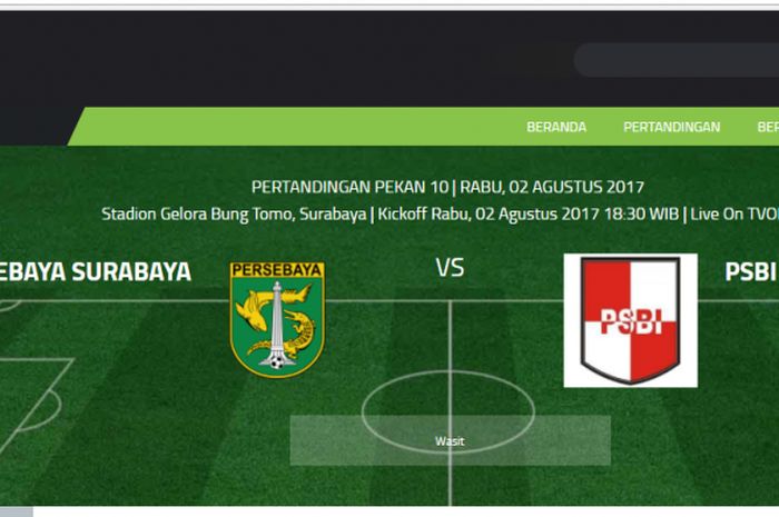 Persebaya melawan PSBI Blitar di Stadion Gelora Bung Tomo Surabaya 2 agustus 2017