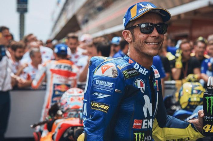 Valentino Rossi usai balapan MotoGP Catalunya, Minggu (17/6/2018).
