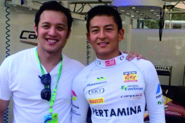 Moreno Soeprapto bersama dengan Rio Haryanto